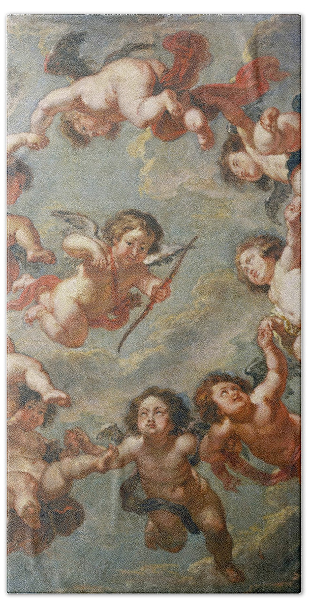 Putti a ceiling decoration Peter Paul Rubens Deckenmalerei Engel B A3 03075